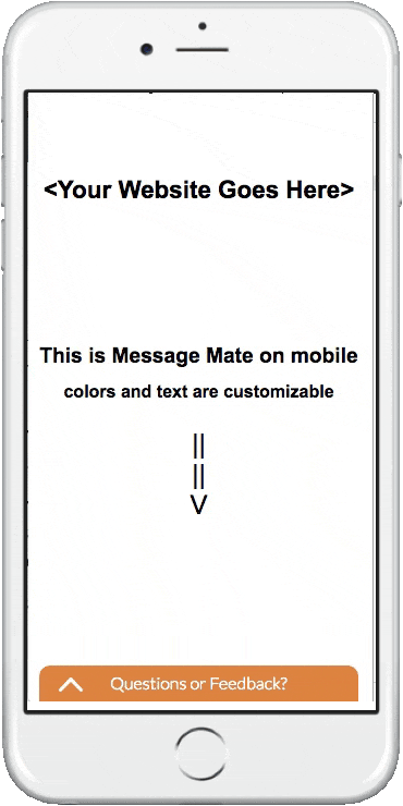 Message Mate on mobile